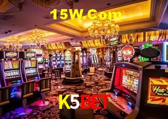 Tela de boas-vindas e lobby de jogos do aplicativo K5BET